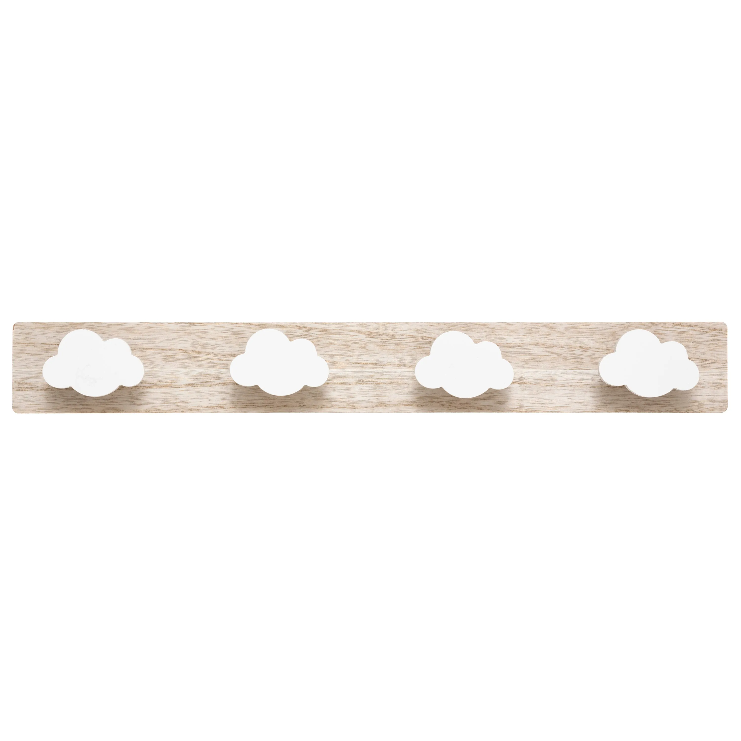 4 White Cloud Shaped Coat Hanger