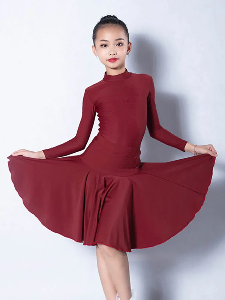 Autumn Professional Long-sleeved Suits Latin Competition Costumes