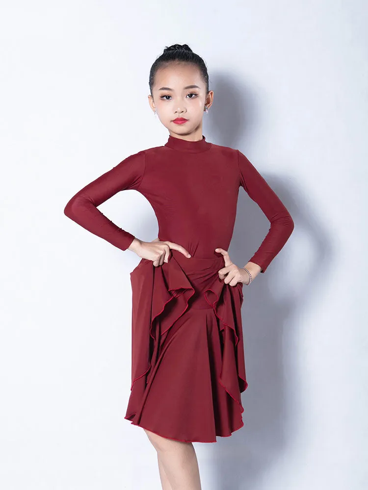 Autumn Professional Long-sleeved Suits Latin Competition Costumes