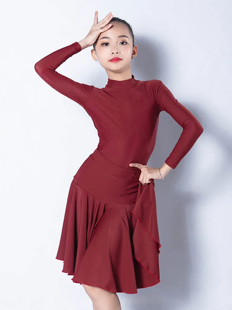 Autumn Professional Long-sleeved Suits Latin Competition Costumes
