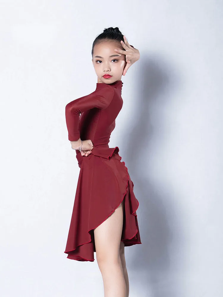 Autumn Professional Long-sleeved Suits Latin Competition Costumes