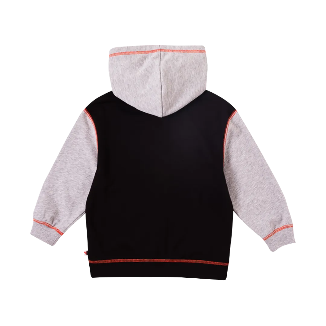 Boys Black and Grey Basic Jacket