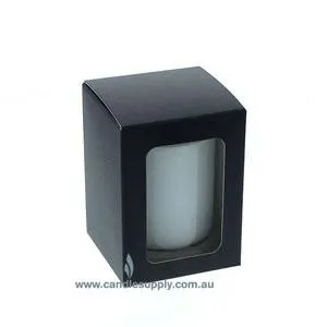 Candela Metro - FLAT Lid - Gift Box - Small - BLACK - WINDOW