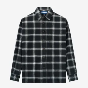 College Days II Long Sleeve Flannel - Black Off White