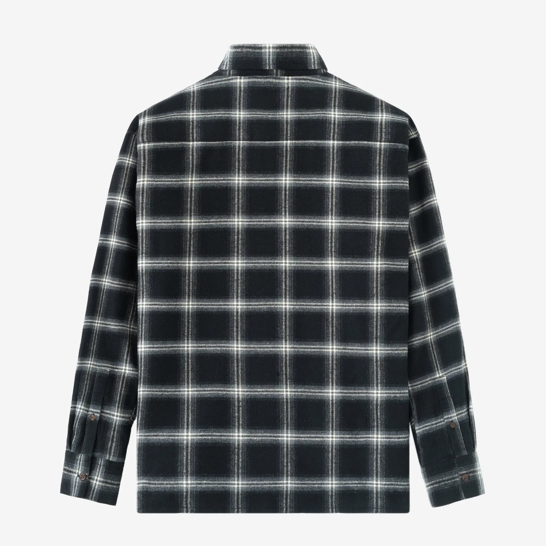 College Days II Long Sleeve Flannel - Black Off White
