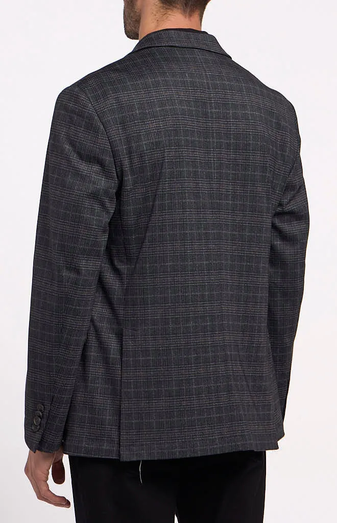 Construct Charcoal Multi Plaid Sport Coat