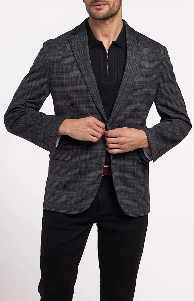 Construct Charcoal Multi Plaid Sport Coat