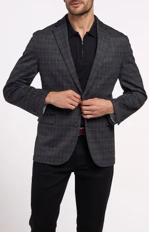 Construct Charcoal Multi Plaid Sport Coat
