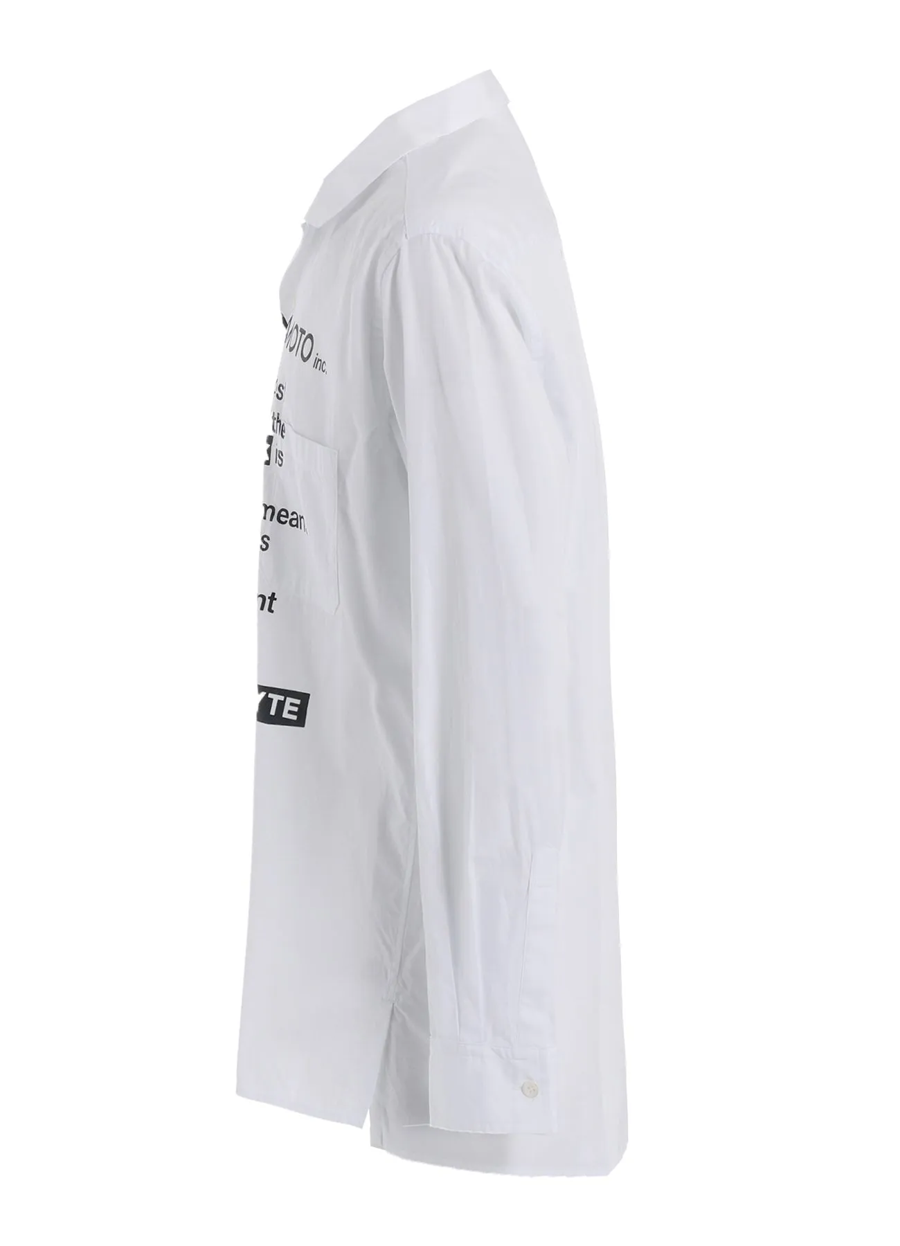 COTTON BROADBlack is modestMESSAGE PRINTED SHIRT