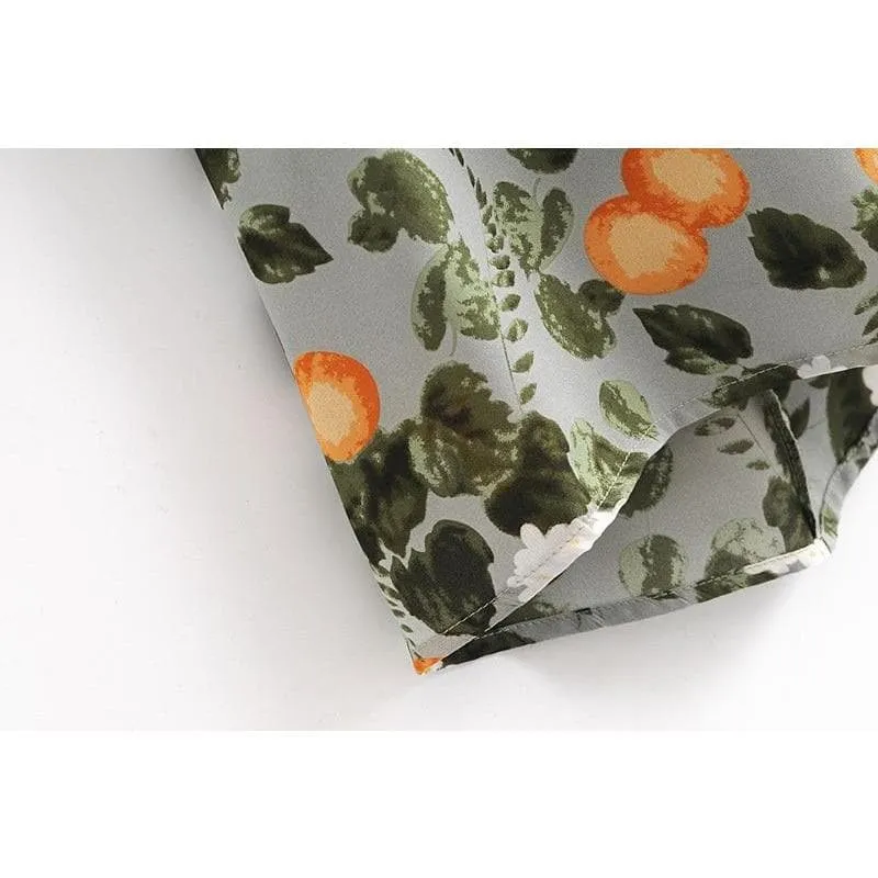 ELEGANT FLORAL PRINT VINTAGE DRESS