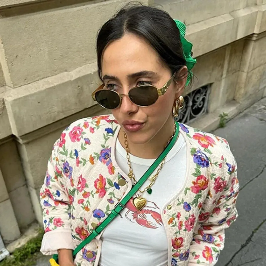 Fashion Floral Print Cotton Coats Women