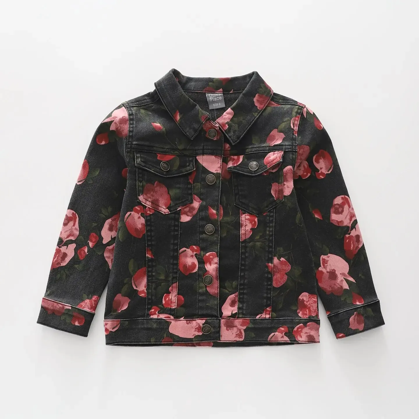 Floral Print Denim Jacket