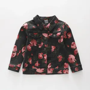 Floral Print Denim Jacket