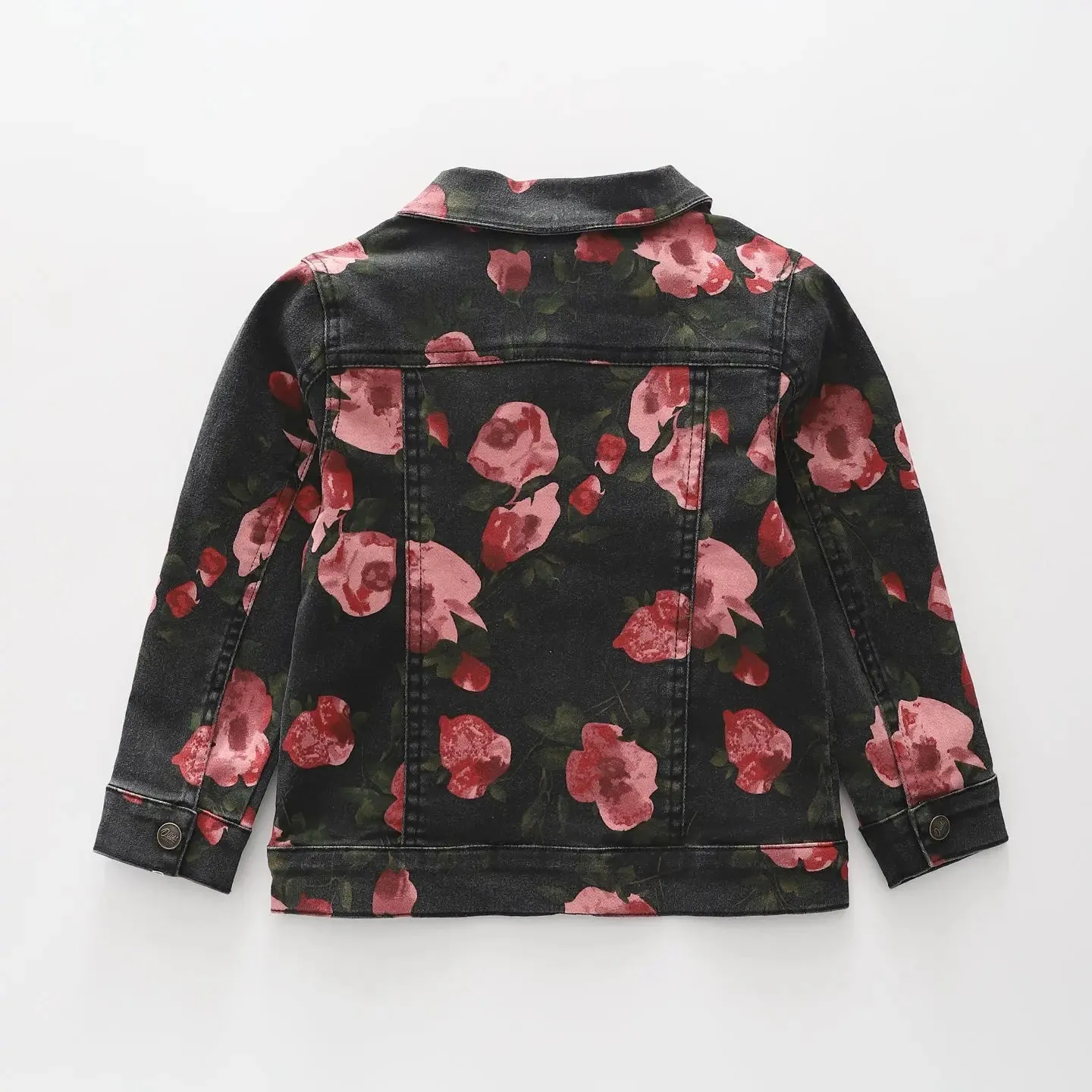 Floral Print Denim Jacket