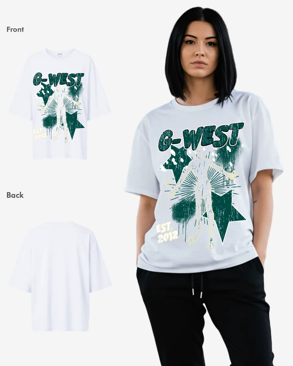 G West Oversized Dazzling Dynamo Tee 2 color -WOMEN