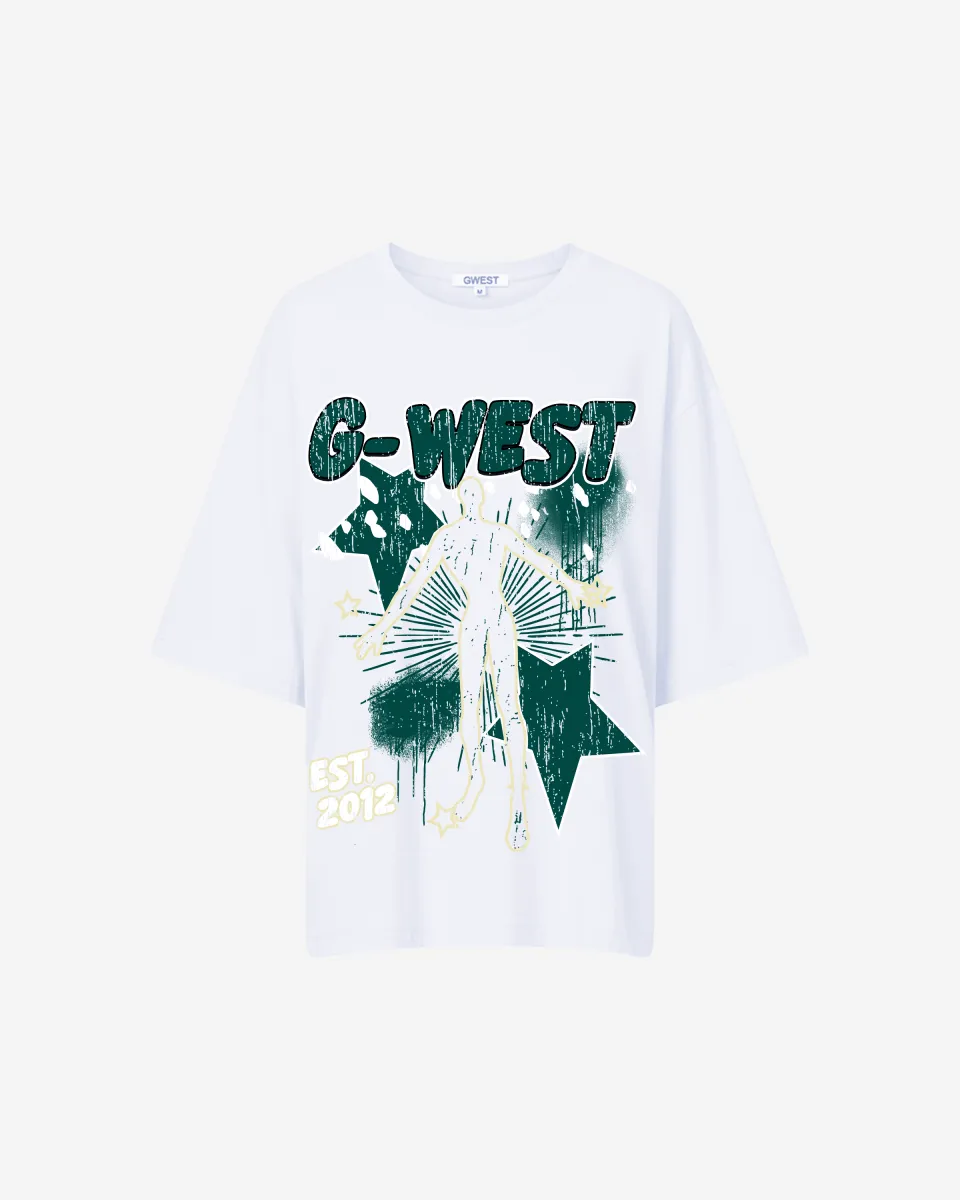 G West Oversized Dazzling Dynamo Tee 2 color -WOMEN
