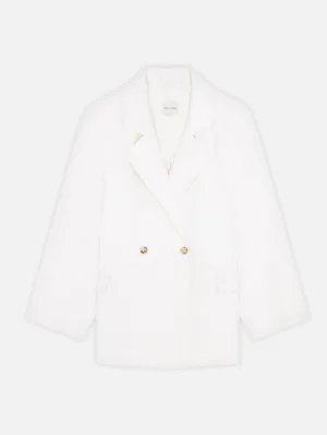 Gary Short Coat in Ivory