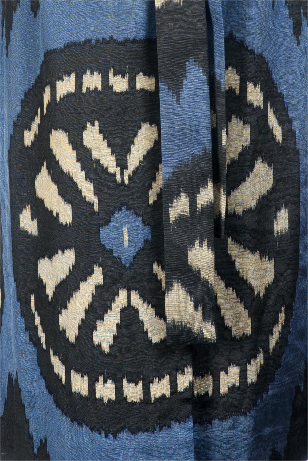 Handwoven Silk Ikat Chapan - Aziza - 'Midnight Star'