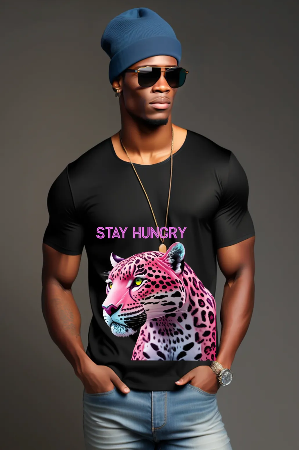 Jaguar Pink Stay Hungry T-Shirts | Grooveman Music