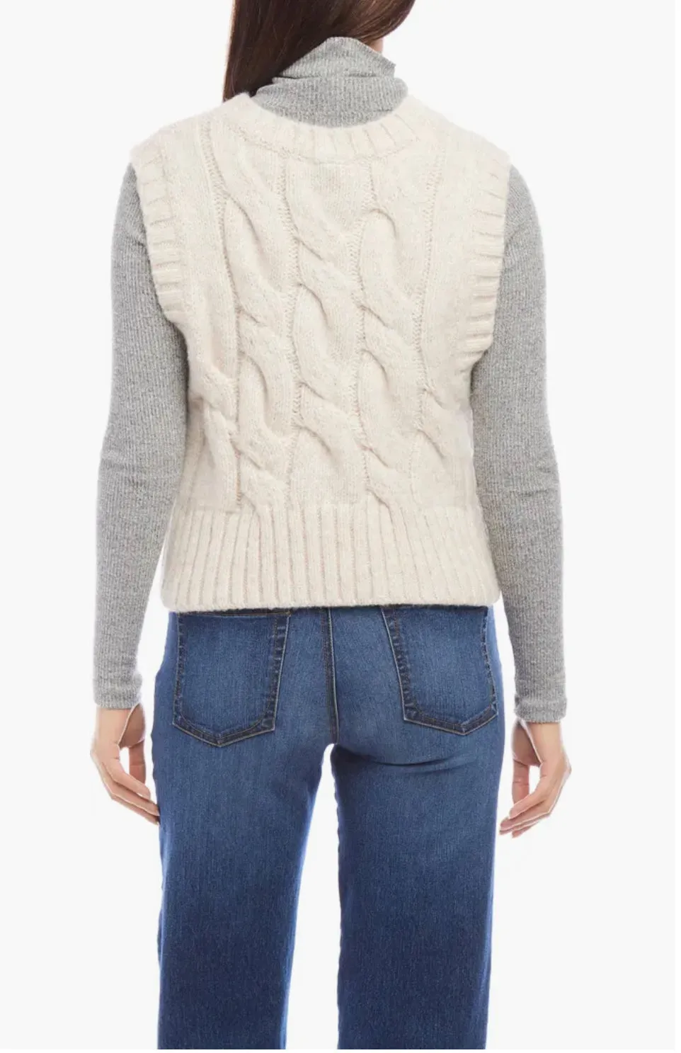 Karen Kane: Sweater Vest in Beige 3L89792