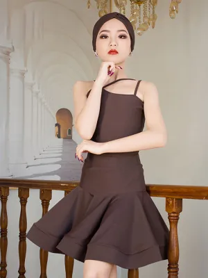 Latin Dance Training Clothes Professional Competition Split Suits