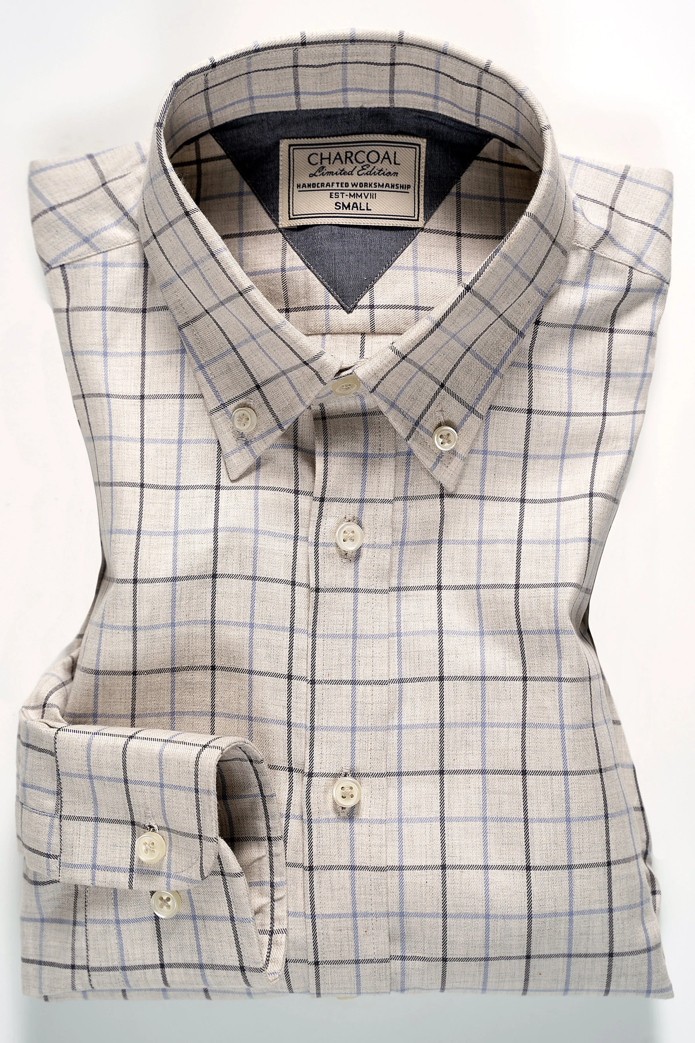LIMITED EDITION SHIRT LIGHT GREY CHECK