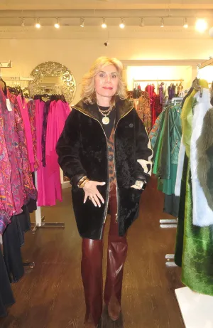 Love Zipper 100% Lamb Coat