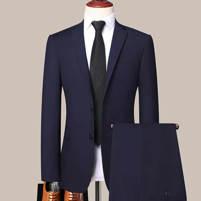Men&#39;s High-quality Suit Business Professional Youth Office Worker Formal Dress Wedding Banquet Gentleman Suit Dress Two-piece