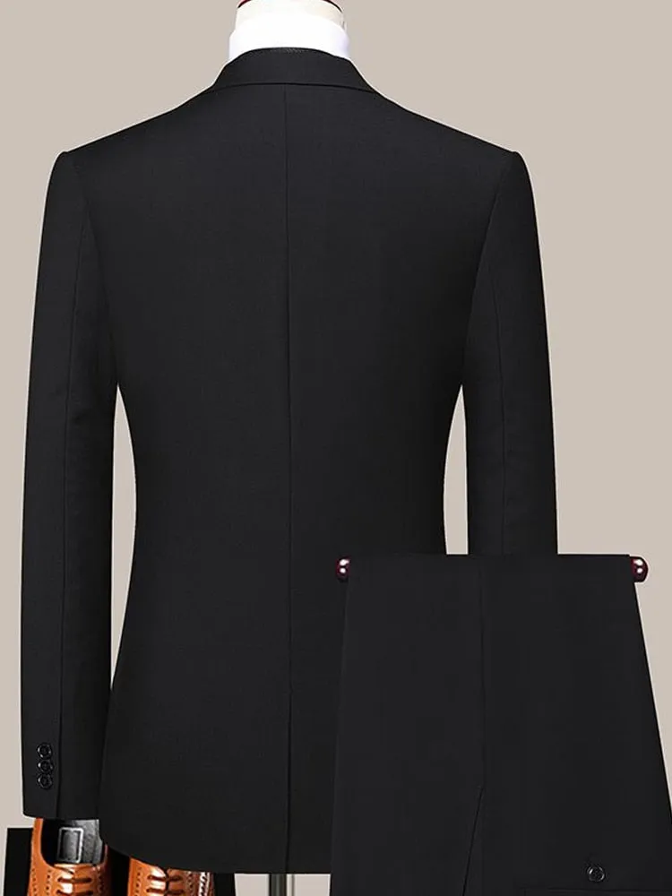 Men&#39;s High-quality Suit Business Professional Youth Office Worker Formal Dress Wedding Banquet Gentleman Suit Dress Two-piece