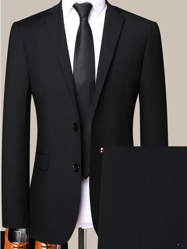 Men&#39;s High-quality Suit Business Professional Youth Office Worker Formal Dress Wedding Banquet Gentleman Suit Dress Two-piece