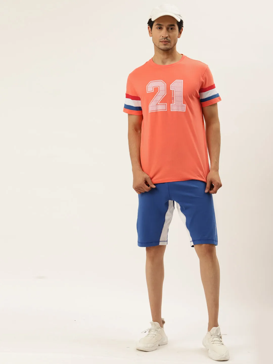 Mens Premium Cotton Printed Half Sleeve Crew Neck T-Shirts