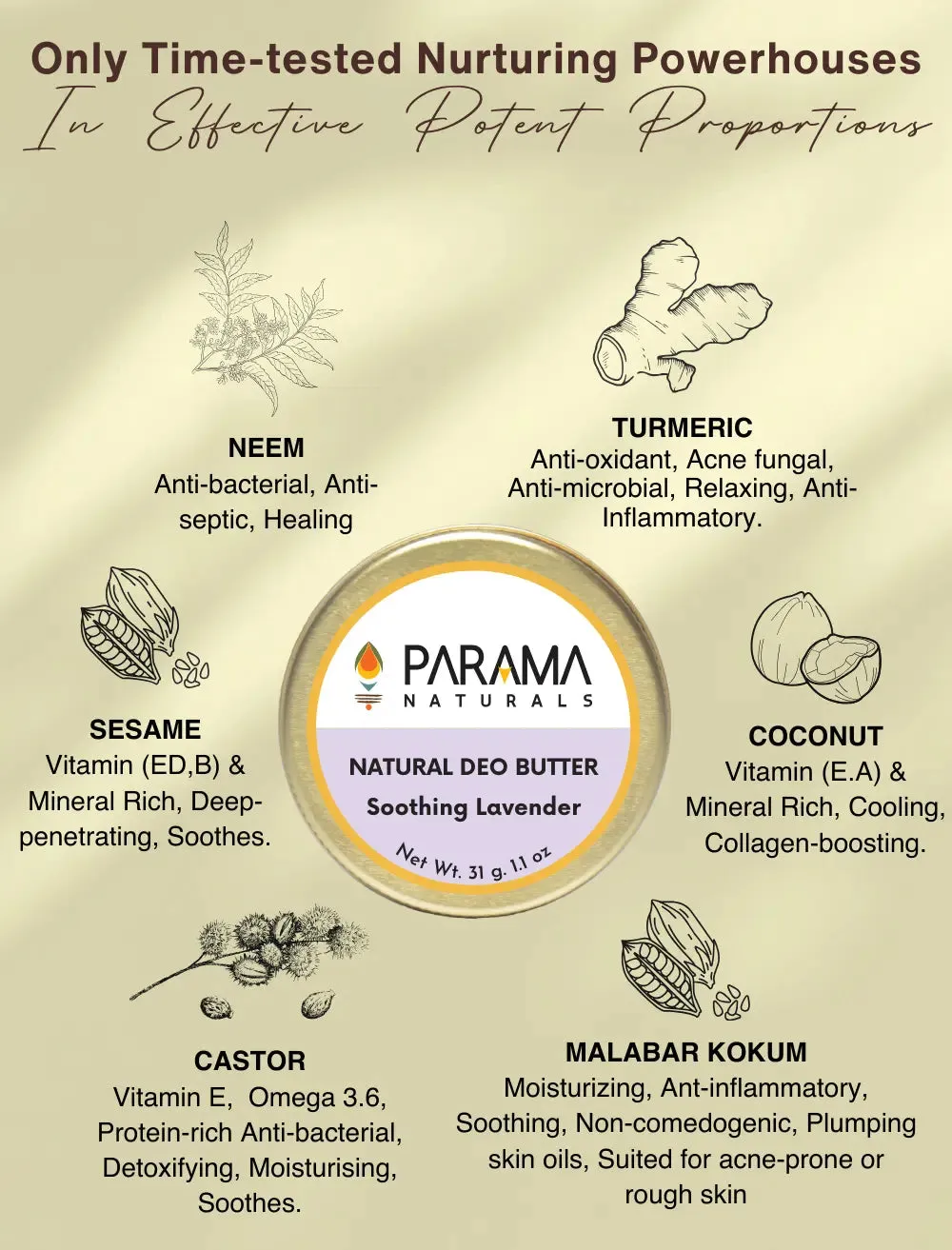 Natural Deo Butter Lavender
