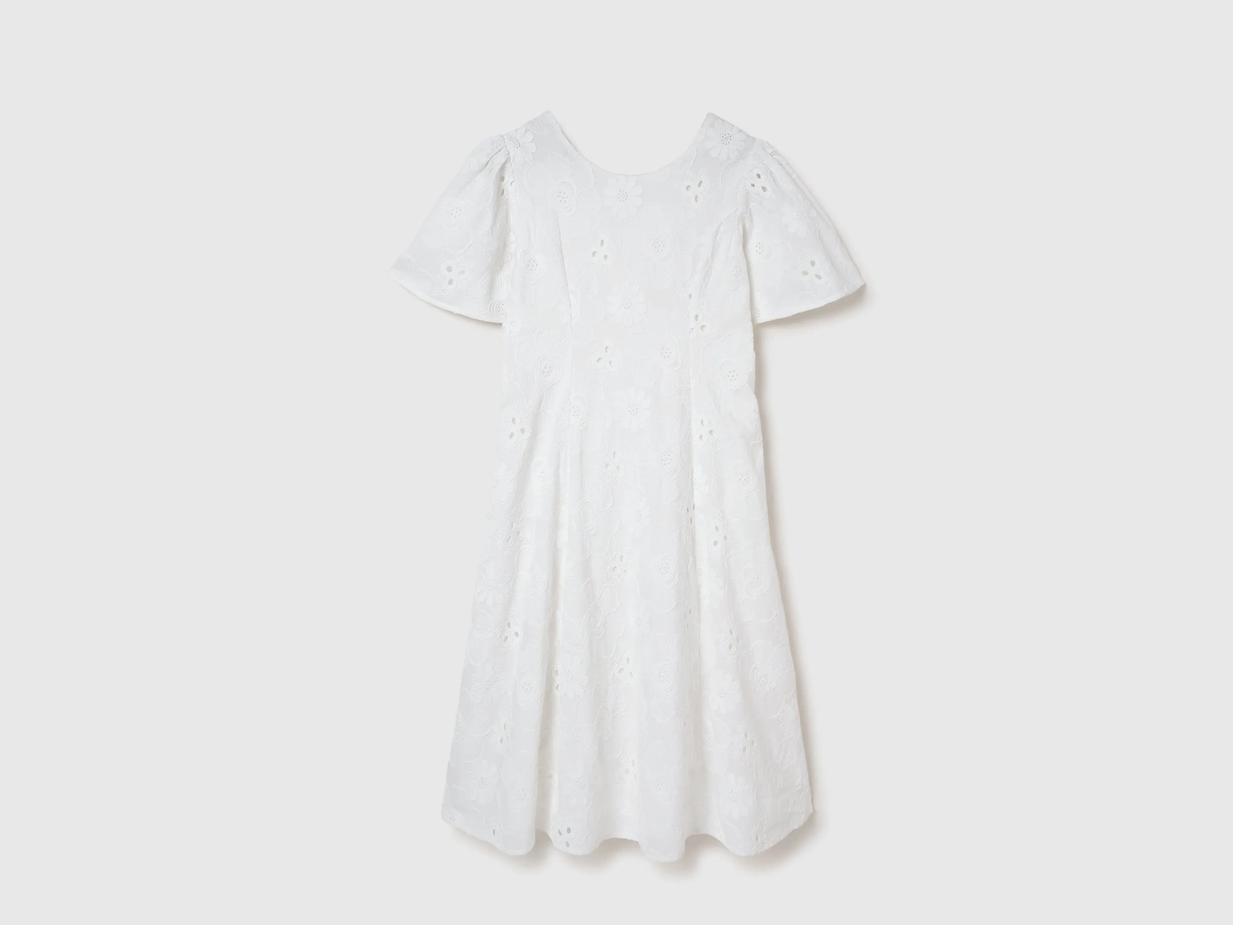 Regular Fit V-Neck Embroidered Dresses