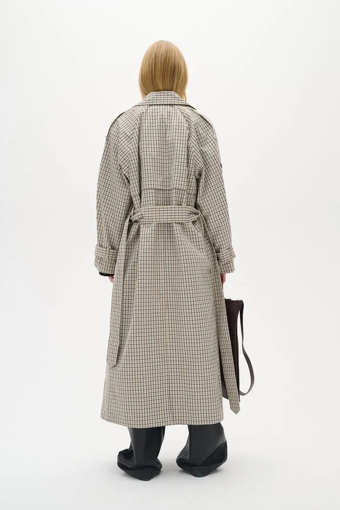 SS25 Inwear Umaya Check Trenchcoat