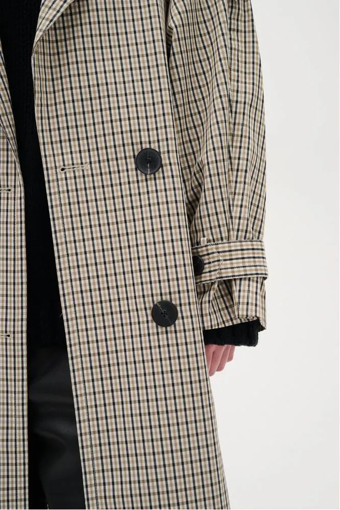 SS25 Inwear Umaya Check Trenchcoat