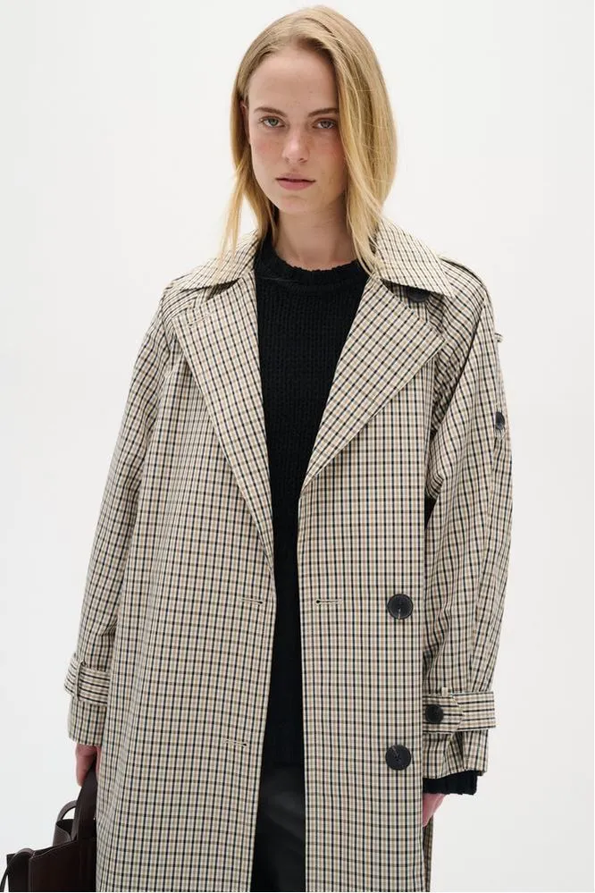 SS25 Inwear Umaya Check Trenchcoat