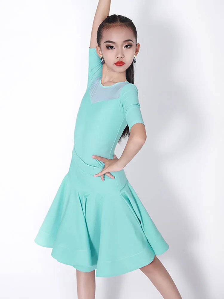 Summer Professional Split Regulation Costumes Latin Dance Suits
