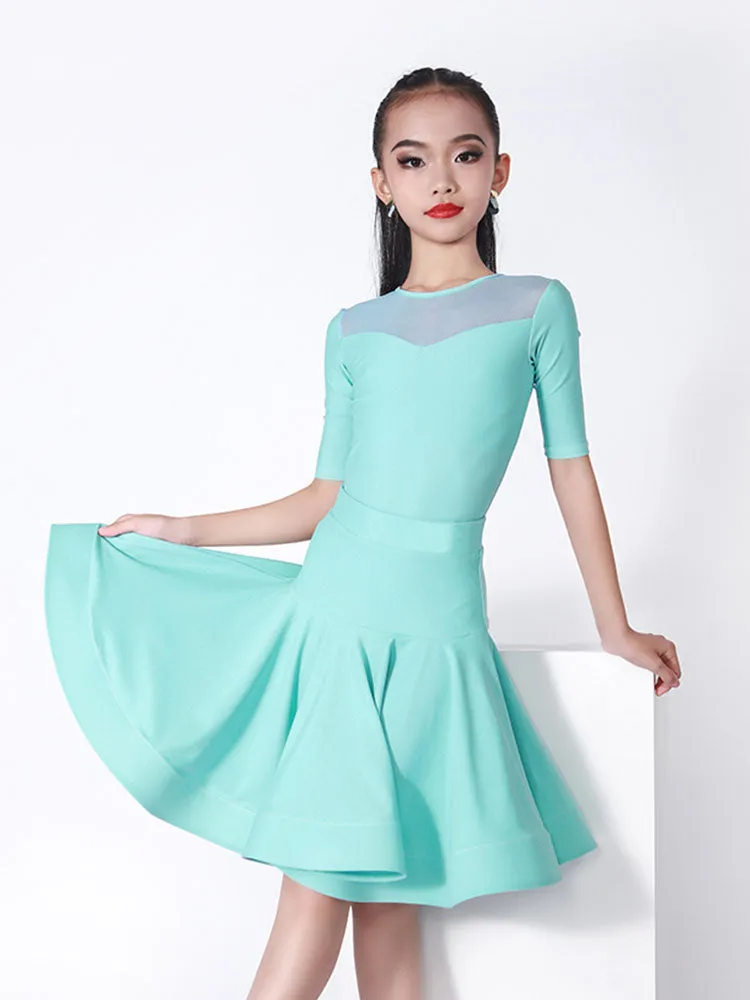 Summer Professional Split Regulation Costumes Latin Dance Suits