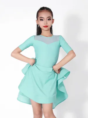 Summer Professional Split Regulation Costumes Latin Dance Suits
