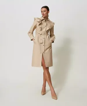 TWS-241TP2230 ALMOND MILK OVERCOAT