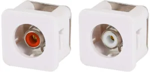 Wall Plate Insert RCA Socket Pair Red & White WPI30