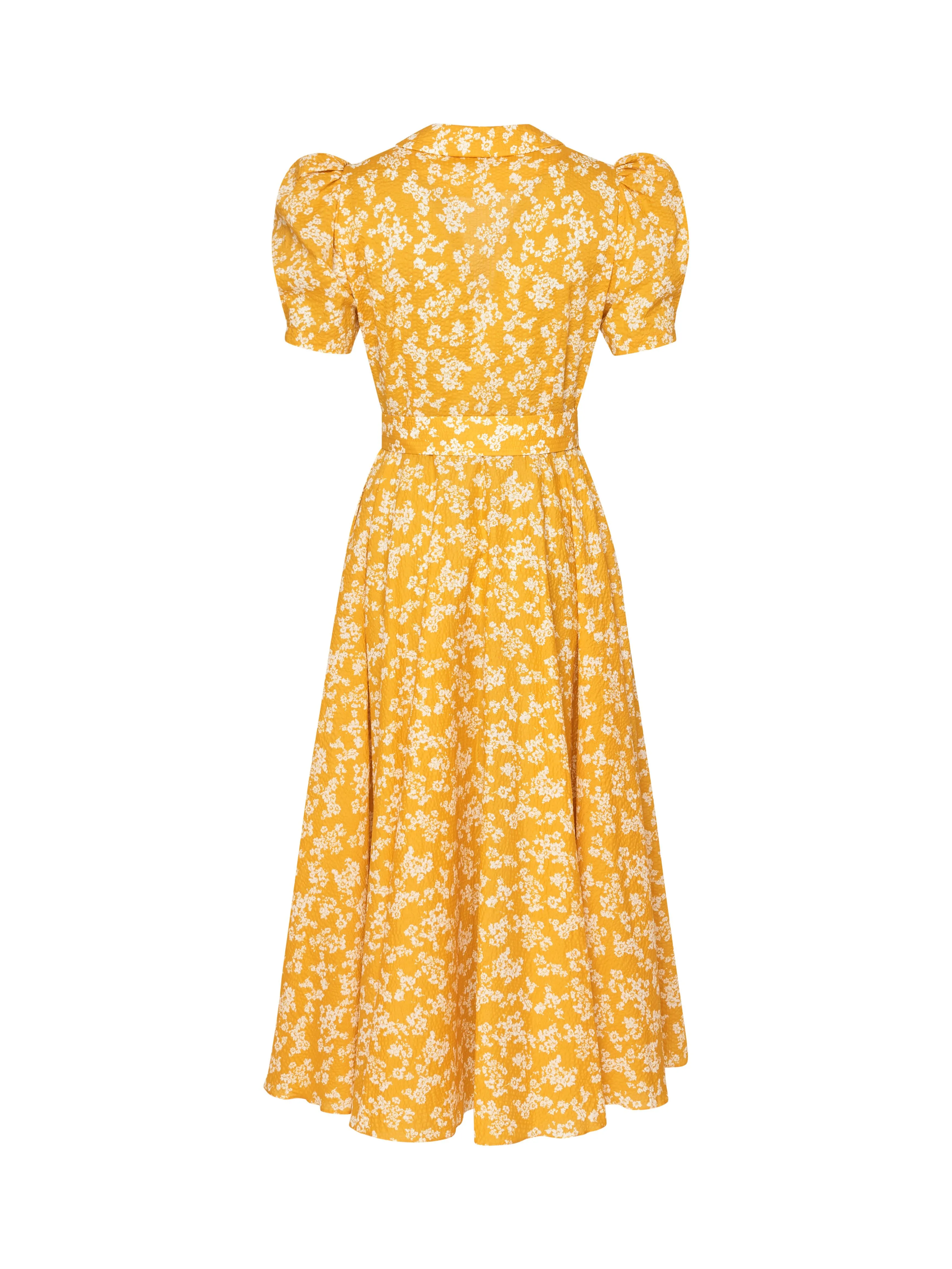 Zelma Yellow Cotton Dress